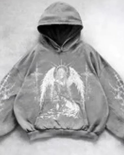 Hooded Printed Hip Hop Y2G Streetwear Sweatshirt