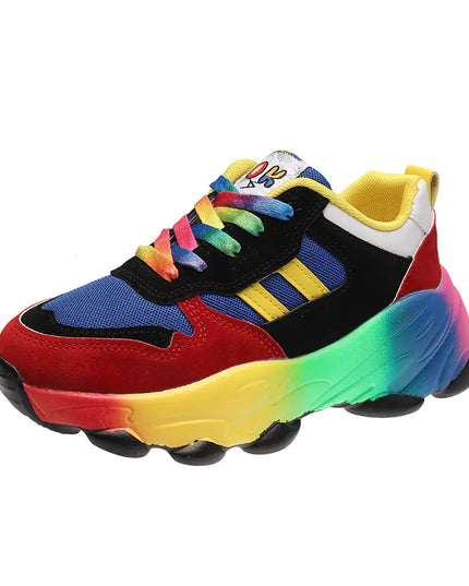 Colorful Dad Sneakers for Women - Trendy Casual Shoes