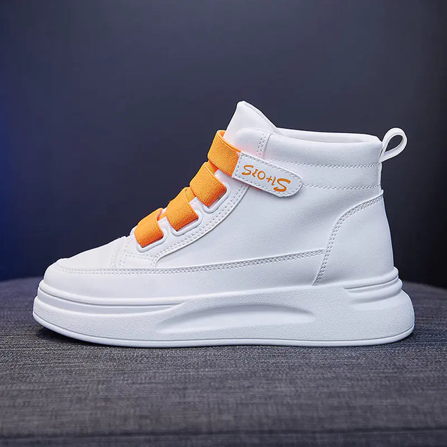 Ins Korean Style High-Top White Sneakers for Women