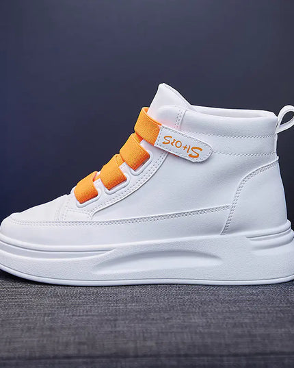 Ins Korean Style High-Top White Sneakers for Women
