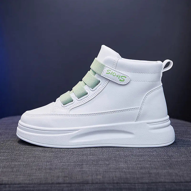 Ins Korean Style High-Top White Sneakers for Women