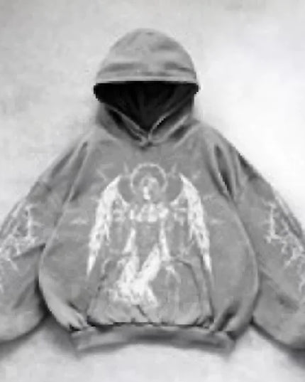 Hooded Printed Hip Hop Y2G Streetwear Sweatshirt