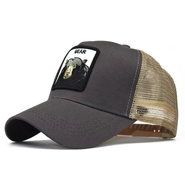 Spring Animal Embroidery Snapback Cap for Streetwear