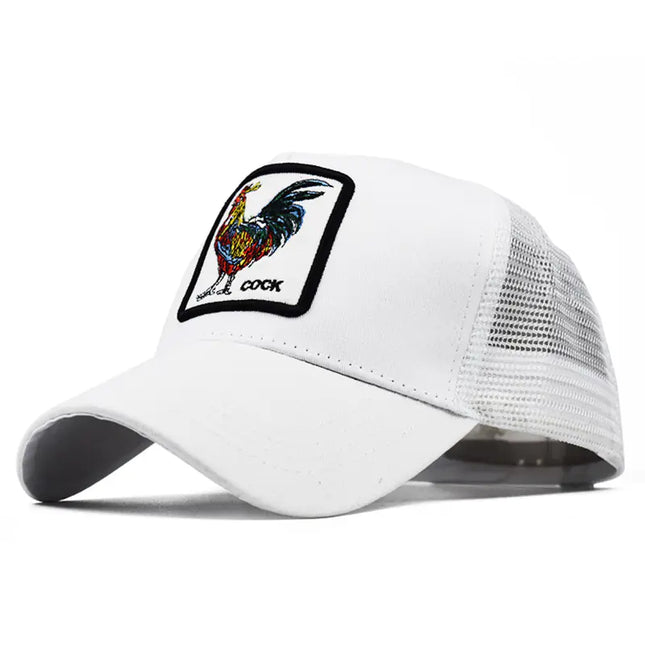 Spring Animal Embroidery Snapback Cap for Streetwear