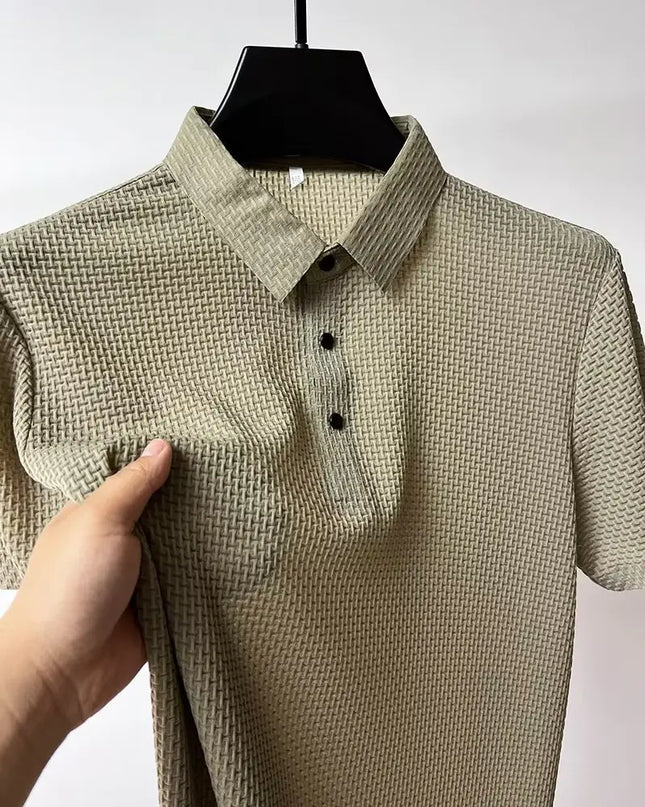 Men's Summer Casual Solid Color Polo Shirt