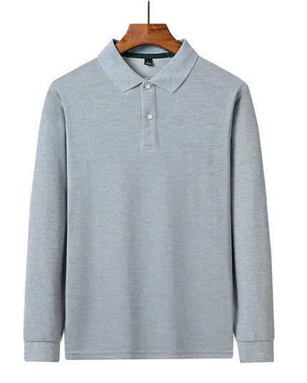Business Casual Long-Sleeved Polo Shirt