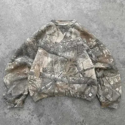 Unisex Camouflage Retro Hip-Hop Hoodie