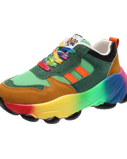 Colorful Dad Sneakers for Women - Trendy Casual Shoes