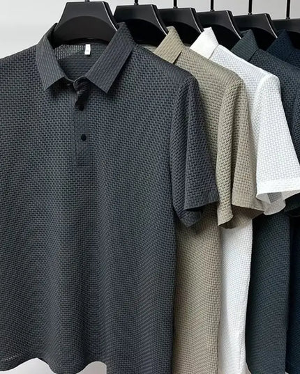 Men's Summer Casual Solid Color Polo Shirt