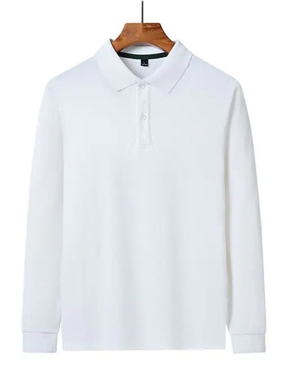 Business Casual Long-Sleeved Polo Shirt