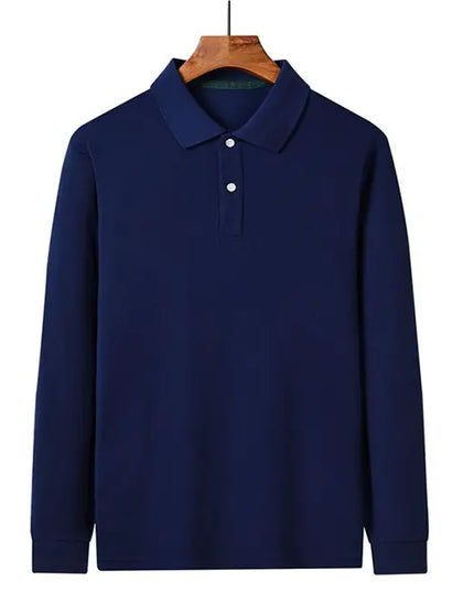 Business Casual Long-Sleeved Polo Shirt