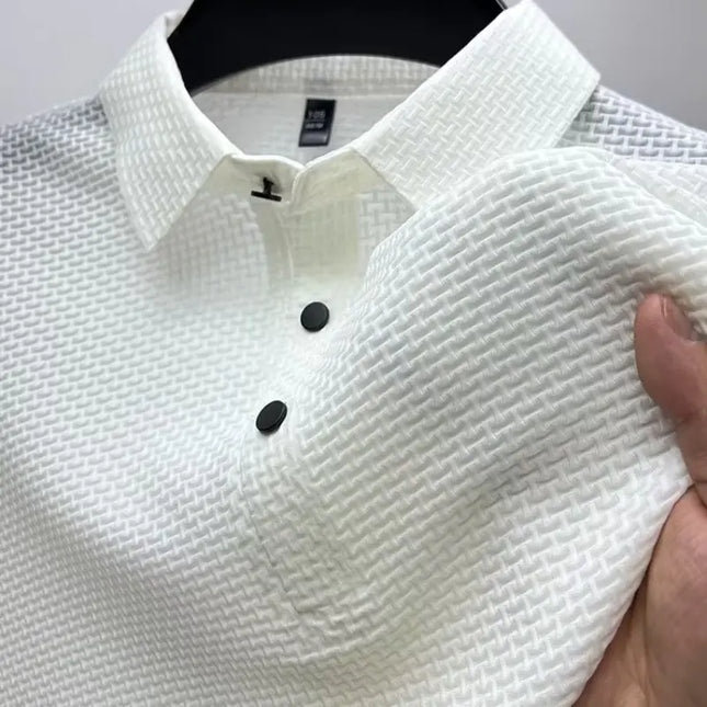 Men's Summer Casual Solid Color Polo Shirt