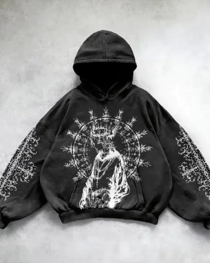 Urban Vibe Hooded Y2K Streetwear Sweatshirt