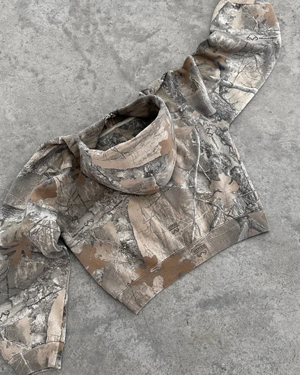 Y2K Retro zip up Hoodie Camouflage