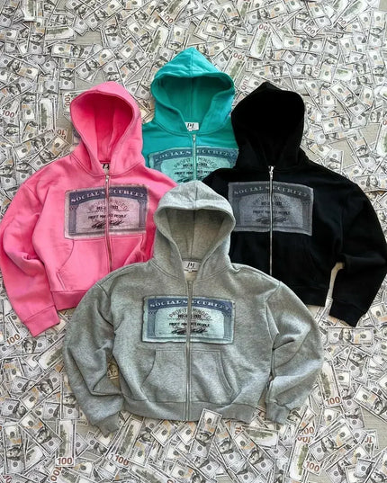 Y2K hoodies printed US ID