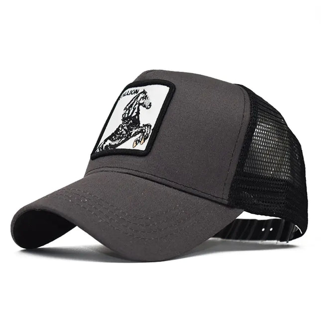 Spring Animal Embroidery Snapback Cap for Streetwear