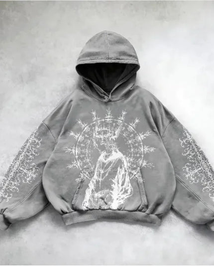 Urban Vibe Hooded Y2K Streetwear Sweatshirt
