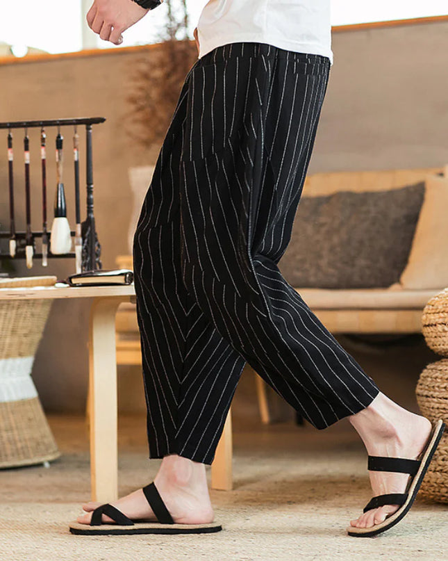 Harem Pants, Baggy Pants, Casual Lantern Cropped Trousers