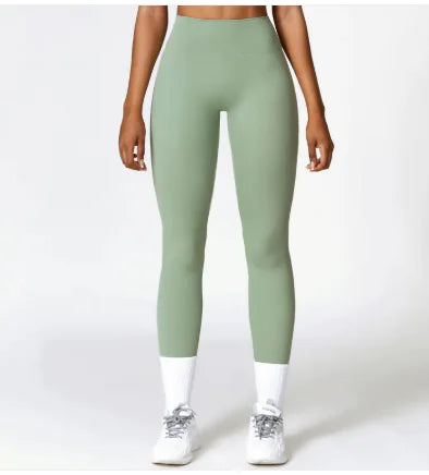 High Waist Hip Lift Brushed Yoga Pants Women's Fitness Pants
