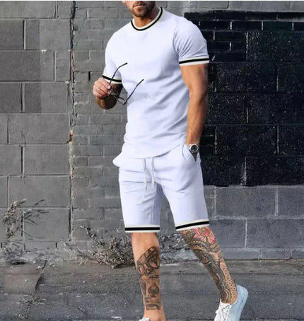 Men's 3D Printed Casual Streetwear Shorts & T-Shirt