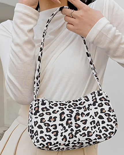Leopard Pattern Shoulder Bag for Summer Wear