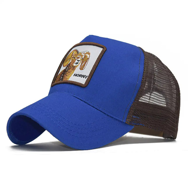 Spring Animal Embroidery Snapback Cap for Streetwear