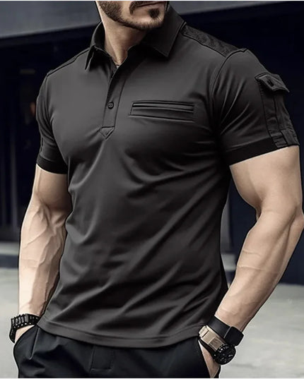 Men's Muscle Exercise Polo Shirt
