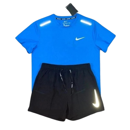 Ensemble Short/T-shirt Nike Running - Bleu