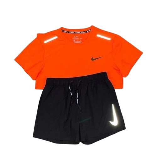 Ensemble Short/T-shirt Nike Running - Orange