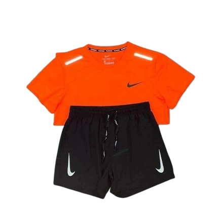 Ensemble Short/T-shirt Nike Running - Orange
