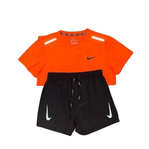 Ensemble Short/T-shirt Nike Running - Orange