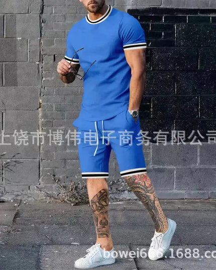 Men's 3D Printed Casual Streetwear Shorts & T-Shirt
